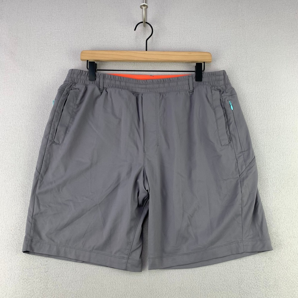 Birddogs Gym Shorts Men XXL Grey Athletic Lined Stretch Pockets